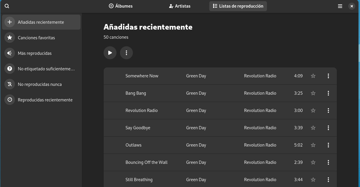 Listas de reproducción